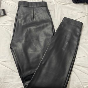 Zara faux leather pants